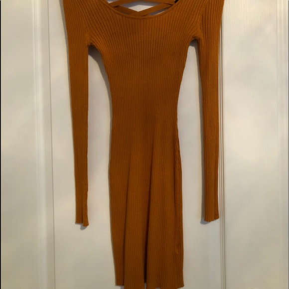 Mustard Yellow Knit dress -Size small - Picture 1 of 2